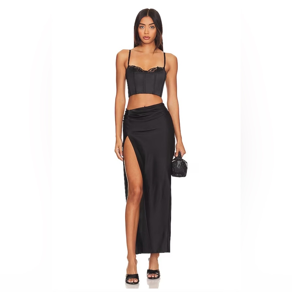 BY.DYLN April Bustier Corset Top Black Size S NWT